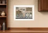 Hivvago Farmhouse Kitchen White Framed Print Kitchen Wall Art In Multi