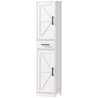Hivvago Farmhouse Style Bathroom Storage Cabinet With Drawer