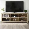 Hivvago Farmhouse Tv Stand In Light Oak Wood Finish - For Tvs Up To 70-inch In Neutral