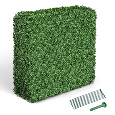 Hivvago Faux Greenery Room Divider Decorative Privacy Screen Fence Hedge Wall