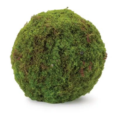 Hivvago Faux Moss Orb (set Of 2) In Green