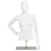 Hivvago Female Mannequin Torso Adjustable Height With Metal Stand