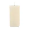 Hivvago Fia Wick Ivory Pillar Candle (set Of 2) In Neutral
