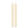 Hivvago Fia Wick Ivory Taper Candle (set Of 2) In Neutral