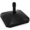 Hivvago Fillable Umbrella Base With Shell Texture And 3 Coupler Sizes-black