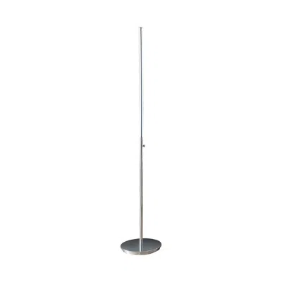 Hivvago Fizo 60 Inch Floor Lamp, Led Light, Metal Base With Touch Switch, Chrome