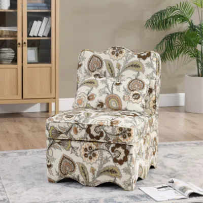 Hivvago Flannel Dining Chair With Soft Seat Cushion And Backrest