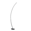 Hivvago Floor Led Lamp With Metal Arched Design, Brushed Silver
