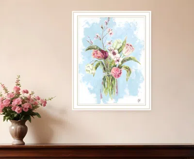 Hivvago Flourish White Framed Print Wall Art