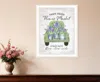 Hivvago Flower Market Hyacinths White Framed Print Wall Art In Multi