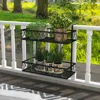 Hivvago Flower Pot Holder With Adjustable Hooks And 2 Planter Baskets