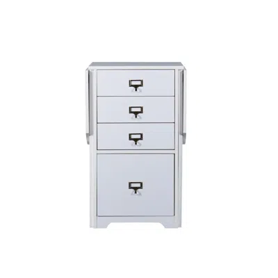 Hivvago Fold-out Organizer And Craft Desk In Gray