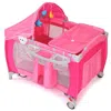 Hivvago Foldable Baby Crib Playpen With Mosquito Net And Bag-pink