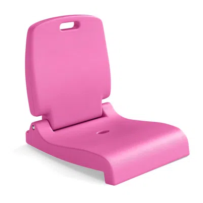 Hivvago Foldable Outdoor Pool Chair With Handle And Back Support In Pink