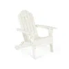 Hivvago Foldable Weather Resistant Patio Chair With Built-in Cup Holder-white