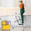 Hivvago Folding 3-step Ladder With Handgrip And Anti-slip Platform