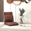 Hivvago Folding Floor Chair With 14-poistion Adjustable Backrest And 5-position Adjustable Headrest-brown