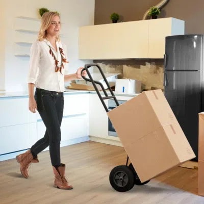 Hivvago Folding Hand Cart For Home Warehouse Garage Backyard-dark