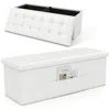 Hivvago Folding Storage Ottoman Bench Foot Rest Stool End Of Bed Bench