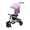 Hivvago Folding Tricycle Baby Stroller With Reversible Seat And Adjustable Canopy-pink