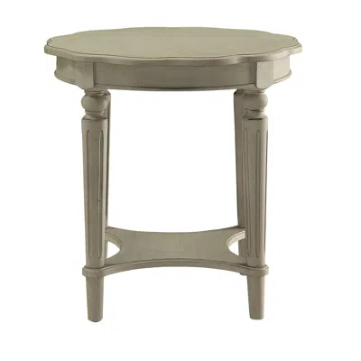Hivvago Fordon End Table, Antiqued Slate In Neutral