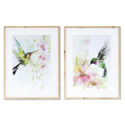Hivvago Framed Hummingbird Print (set Of 2) In Multi
