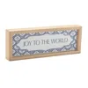 Hivvago Framed Joy To The World Sign 12"l In Blue