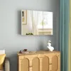 Hivvago Frameless Bathroom Wall Mounted Mirror Cabinet With 3 Doors And Adjustable Shelves