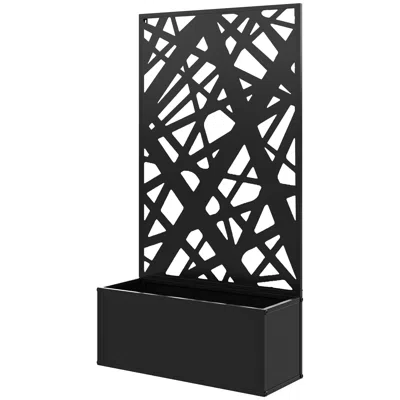 Hivvago Freestanding Or Wall-mount Metal Garden Planter