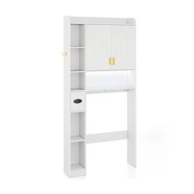 Hivvago Freestanding Storage Cabinet Above Toilet With 2-door Cabinet