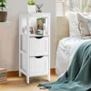Hivvago Freestanding Storage Cabinet With 2 Removable Drawers For Bathroom-white