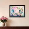 Hivvago Fresh Florals Black Framed Print Wall Art In Black