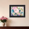 Hivvago Fresh Florals Black Framed Print Wall Art In Black