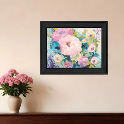 Hivvago Fresh Florals Black Framed Print Wall Art