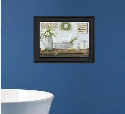 Hivvago Fresh Towels Black Framed Print Wall Art