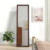 Hivvago Full Length Mirror With Stand And Solid Wood Frame-18 X 14 X 61 Inches