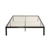 Hivvago Full Metal Platform Bed Frame With Wooden Mattress Support Slats In Black