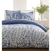 Hivvago Full / Queen 100-percent Cotton 3-piece Comforter Set With Blue White Floral Branch Pattern In Blue