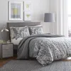 Hivvago Full / Queen 100-percent Cotton Comforter Set With Grey White Floral Branch Pattern In Gray