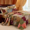 Hivvago Full / Queen Size 100% Cotton Patchwork Quilt Set With Floral Paisley Pattern In Multi