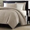 Hivvago Full / Queen Size Khaki Light Brown Tan Coverlet Quilt Set With 2 Shams In Neutral