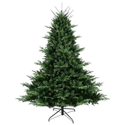 Hivvago Full-shaped 7ft Christmas Tree With 2257 Tips Pe/pvc Mixed Needles In Green