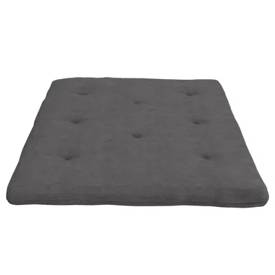 Hivvago Full Size 6-inch Thick Futon Mattress In Grey In Black