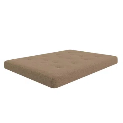 Hivvago Full Size 6-inch Thick Innerspring Futon Mattress In Tan In Brown