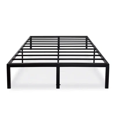 HIVVAGO FULL SIZE HEAVY DUTY BLACK METAL PLATFORM BED FRAME