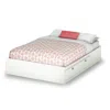 Hivvago Full Size Modern Platform Bed With 4 Storage Drawers In White