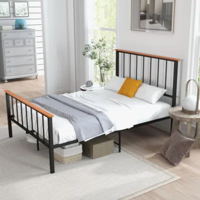 Hivvago Full/queen Bed Frame With Headboard And Footboard-full Size