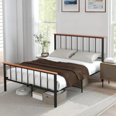 Hivvago Full/queen Bed Frame With Headboard And Footboard-queen Size