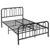 Hivvago Full/queen Size Metal Bed Frame With Headboard And Footboard-full Size