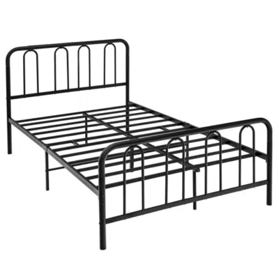 Hivvago Full/queen Size Metal Bed Frame With Headboard And Footboard-full Size
